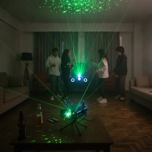 Proyector Laser Verde Fiestas Ritmo Musica Estroboscopico