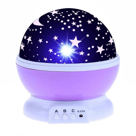 Proyector Espantacuco Cielo Estrellado LED Morado. Transforma tu espacio en un mágico cielo estrellado. ¡Compra ahora y crea momentos inolvidables!-1