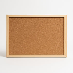 Pizarra Corcho 60x90 Borde Madera Resistente + Fijadores