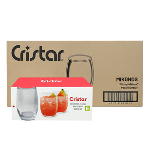 Set de 48 Vasos Mikonos Cristar 460ml