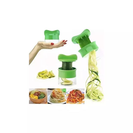 Cortador Rallador Verduras Espiral Color Verde