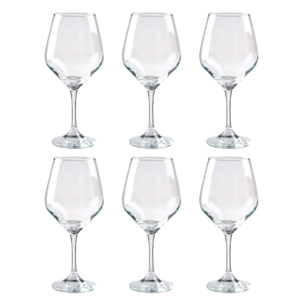 Set De 6 Copas De Vino 408ml Brunello Cristar