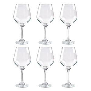 Set De 6 Copas De Vino 408ml Brunello Cristar