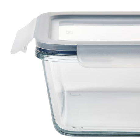 Contenedor De Vidrio Hermetico Cuadrado 2600mL Glasslock
