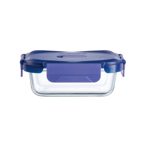 Contenedor De Vidrio Hermético Rectangular 370mL Luminarc