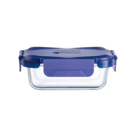 Contenedor De Vidrio Hermético Rectangular 370mL Luminarc