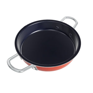 Paila Antiadherente 16 cm de Aluminio Roja con Asas Metálicas