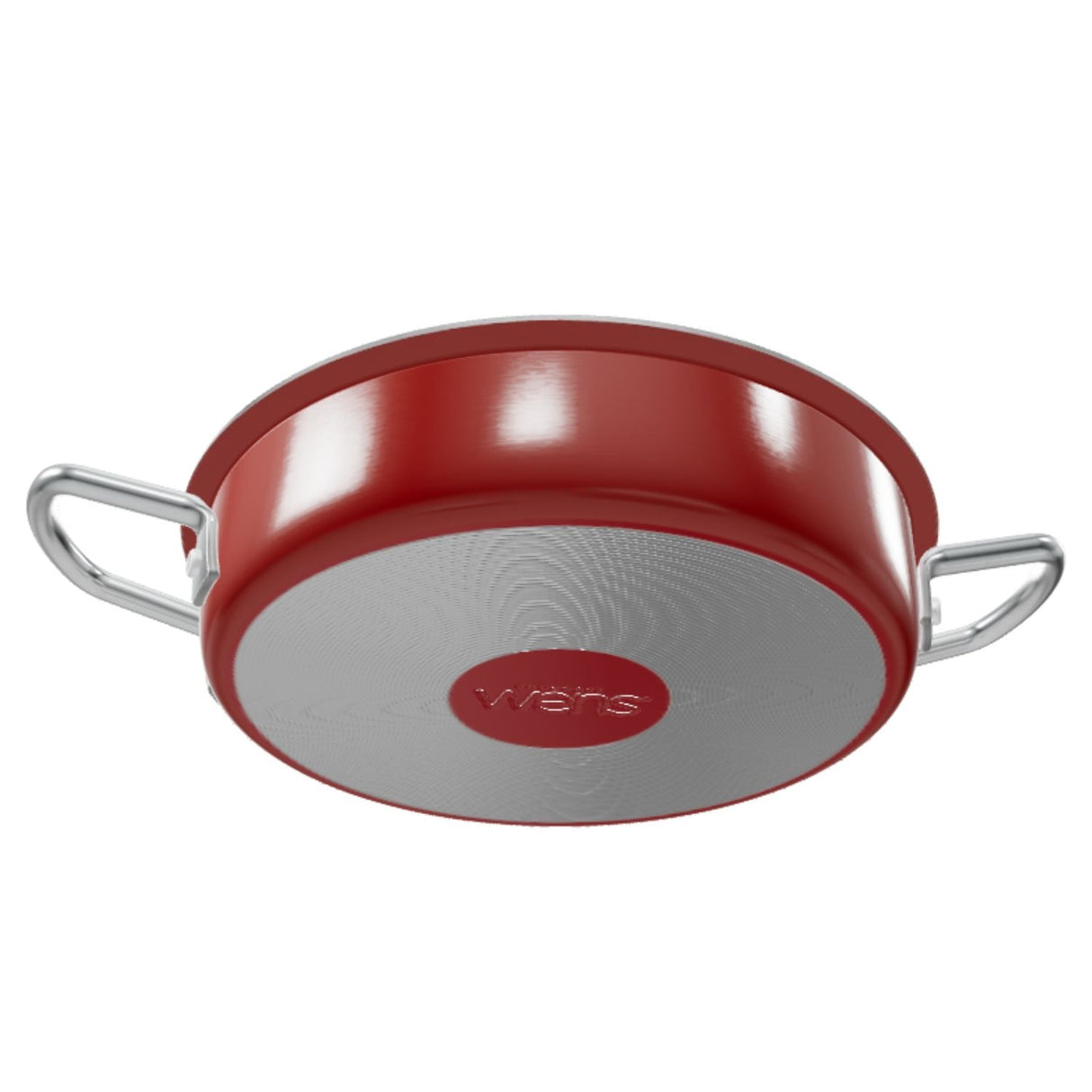Paila Antiadherente 16 cm de Aluminio Roja con Asas Metálicas