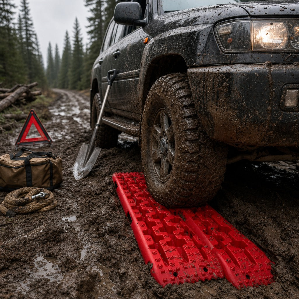 Set 2 Tablas de Tracción 4x4 Rescate Barro Arena Nieve