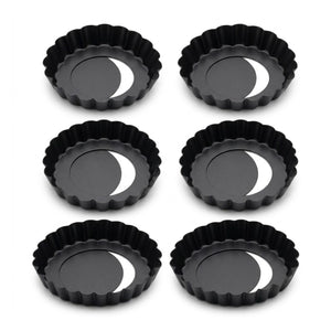 Pack 6 Bandeja Molde Tartaleta 105mm Cocina Quiche
