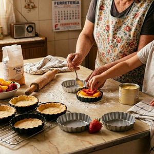 Pack 6 Bandeja Molde Tartaleta 105mm Cocina Quiche