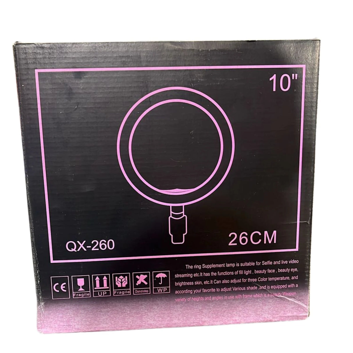 Aro de Luz Led 26 cm con Trípode 210cm