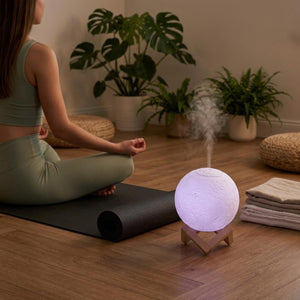 Humidificador Luna Silencioso Aromatico Hogar Blanco