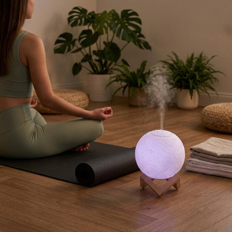 Humidificador Luna Silencioso Aromatico Hogar Blanco