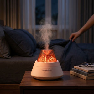 Humidificador Volcan Silencioso 250mL Aromatico Hogar Blanco