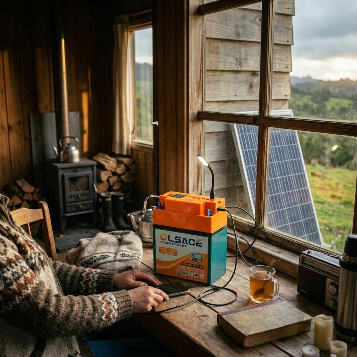 Estación Energía Portátil OLSACE 12V 220V 120W USB