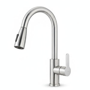Grifo Llave Monomando Lavaplatos Extensible 40cm Plata