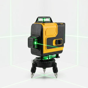 Set Nivel Láser Verde Profesional IP54 2 Baterías Remoto