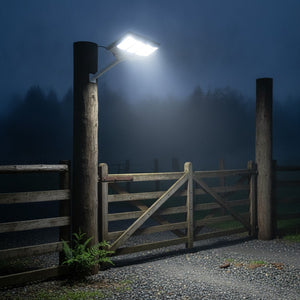 Foco Solar Exterior LED IP65 Sensor Movimiento Brazo 54cm