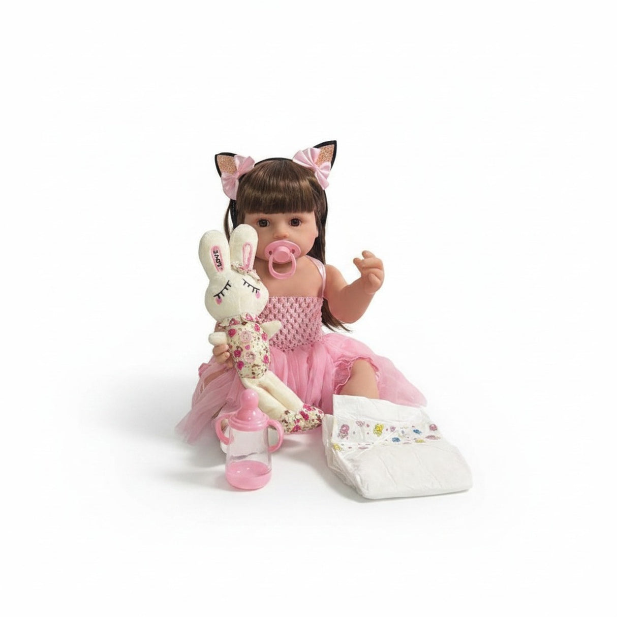 Muñeca Realista 5 Articulaciones Accesorios Plástico Beige