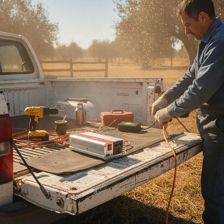 Inversor De Corriente 12V a 220V 1000W Auto Camping