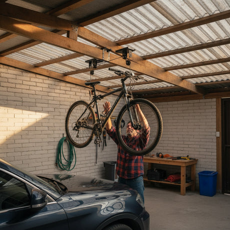 Soporte Colgante Bicicleta Kayak Techo 25kg