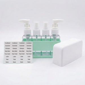 Set 4 Botellas Spray Organizador Baño Verde 12cm