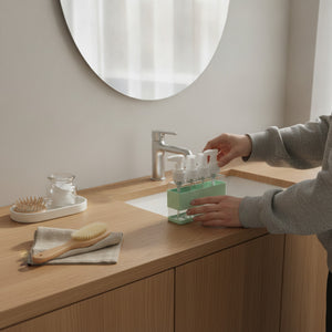 Set 4 Botellas Spray Organizador Baño Verde 12cm
