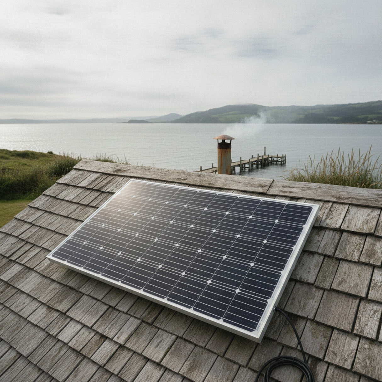 Panel Solar 170W Monocristalino 12V 24V Energía
