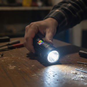 Linterna LED Recargable 60W Zoom Powerbank USB C Rescate