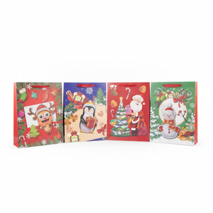 Set 10 Bolsas Navidad Regalos Relieve 30x40cm