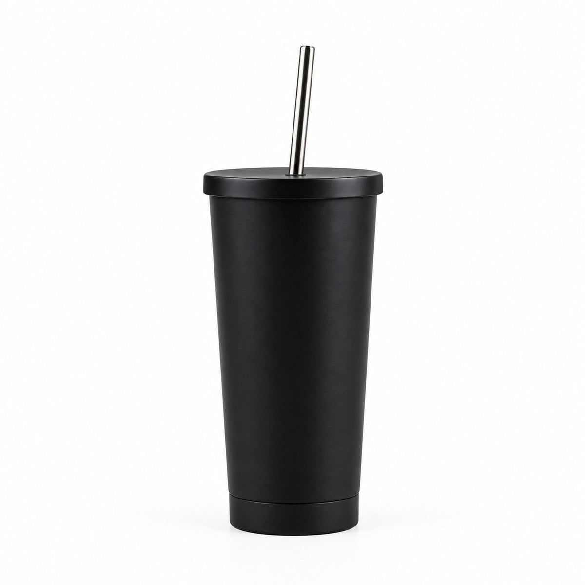 Vaso Termico Acero Inoxidable 600ml Bombilla Negro