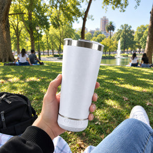 Termo Parlante Inalámbrico Música Acero Inoxidable 18cm