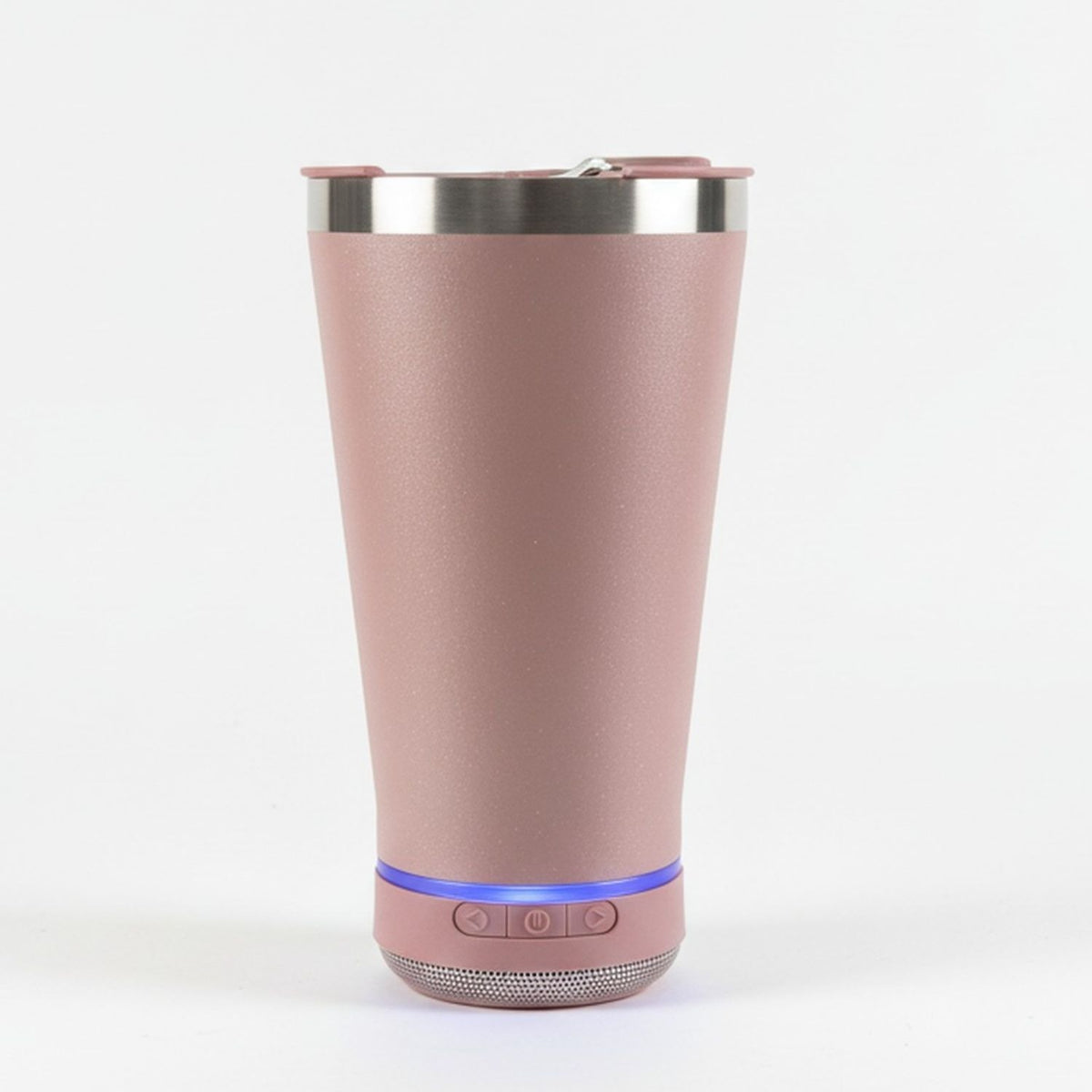 Vaso Termico Parlante Bluetooth 18cm Marron Con Destapador
