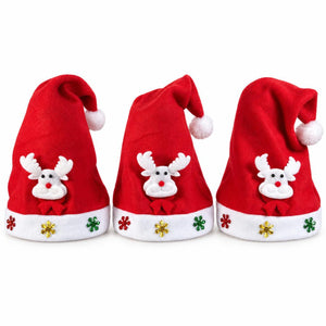 Pack 3 Gorros Navidad Reno 54cm