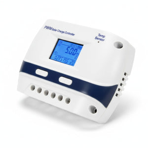 Controlador Carga Solar PWM 12V 24V 30A Pantalla LCD