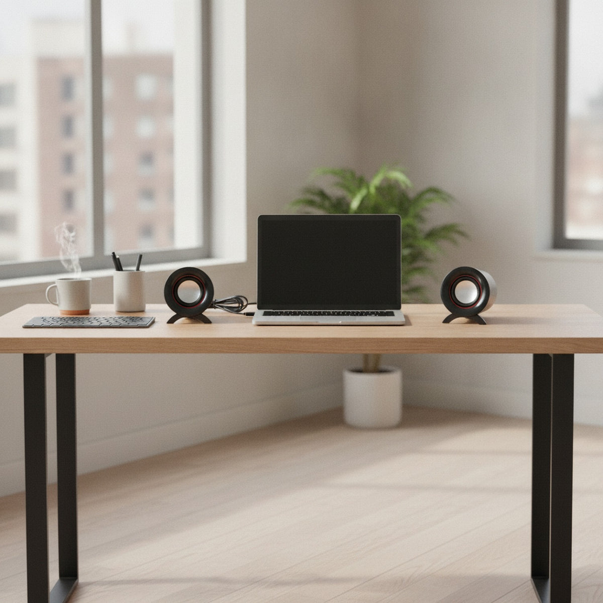Parlantes Escritorio USB 3W AOAS Sonido Estéreo