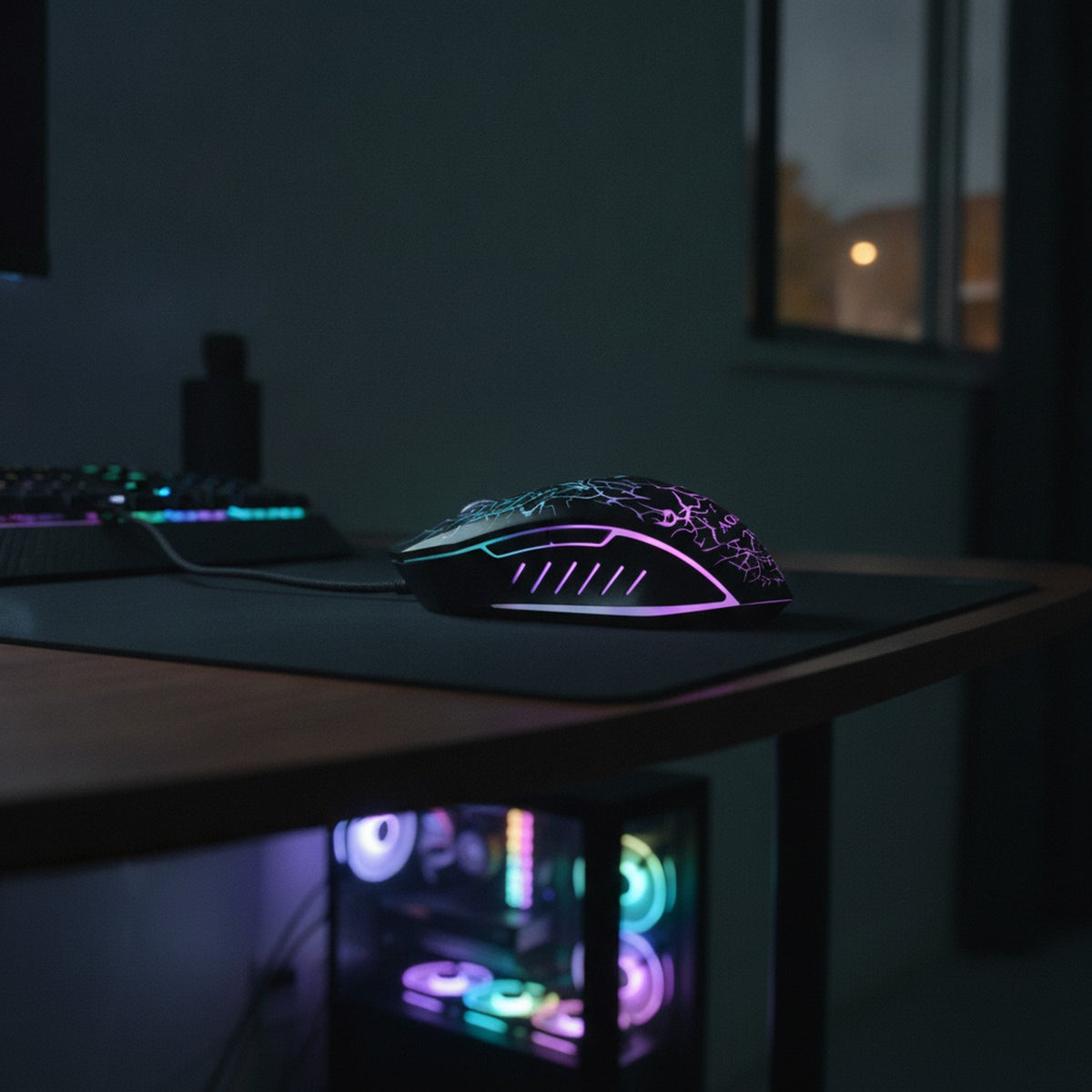 Mouse Gamer RGB 3200 DPI Regulable Cable 130cm