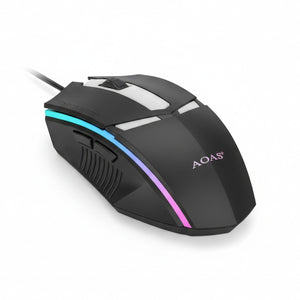 Mouse Gamer RGB Con Cable USB 1200 DPI Ergonómico