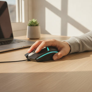 Mouse Gamer RGB Con Cable USB 1200 DPI Ergonómico