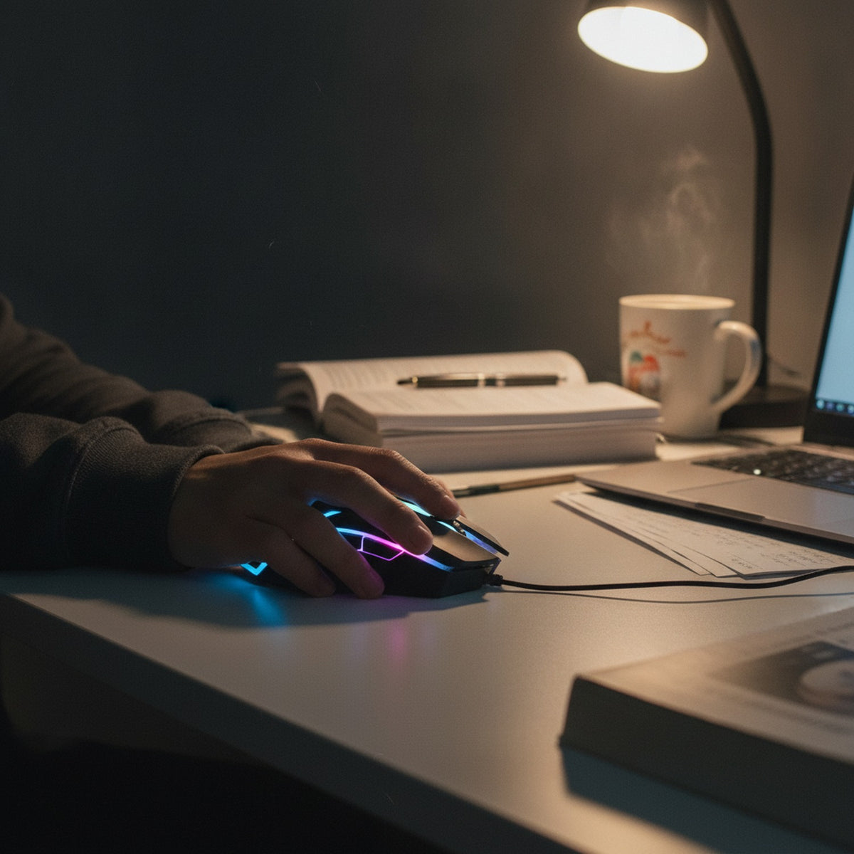 Mouse Gamer RGB 1200 DPI Alambrico USB AOAS