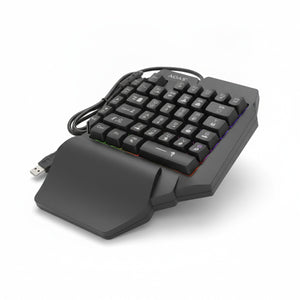 Teclado Gaming Mano Izquierda 39 Teclas RGB Con Cable USB