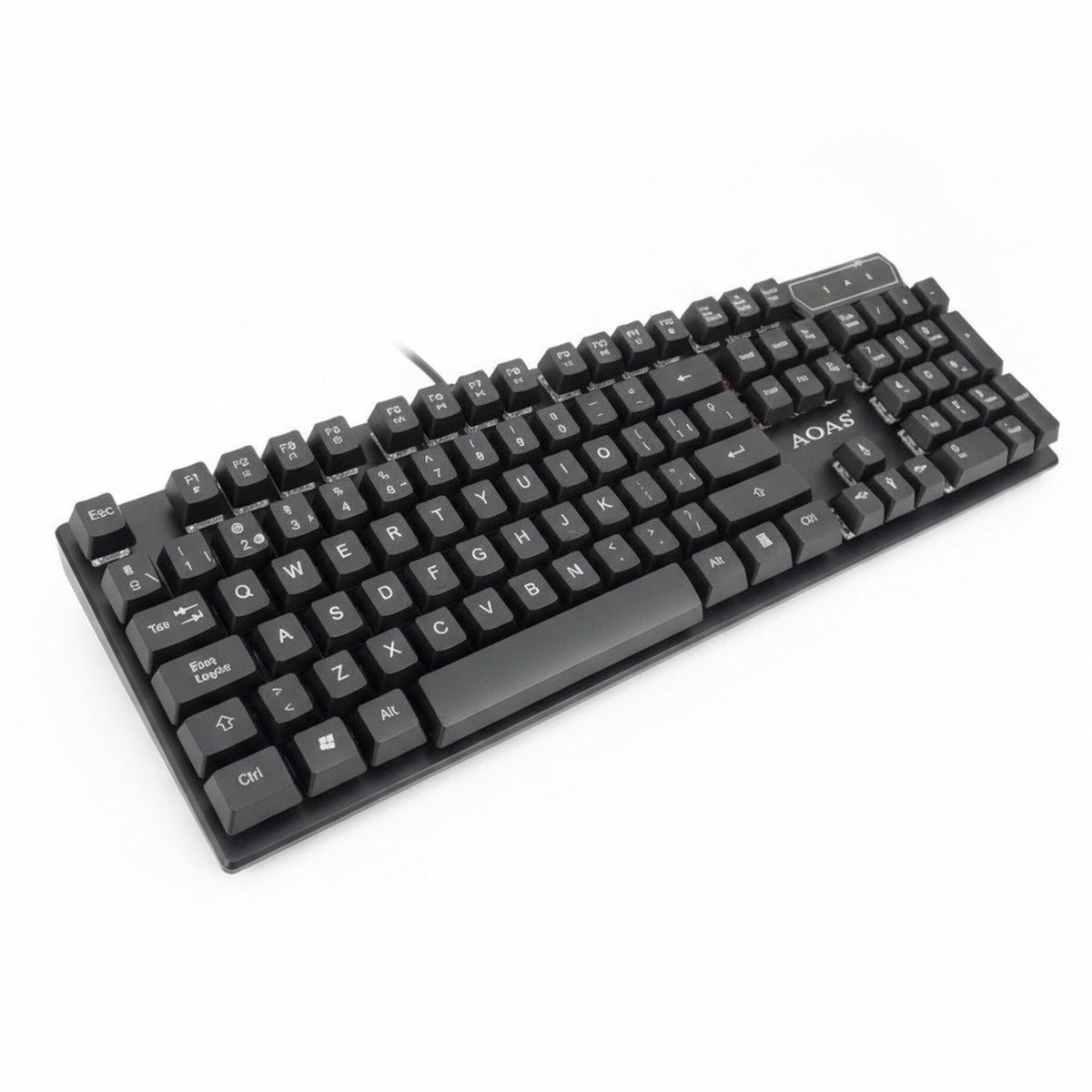 Teclado Gamer RGB 109 Teclas Español USB Negro Disparo