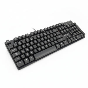 Teclado Gamer RGB 109 Teclas Español USB Negro Disparo