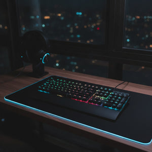 Teclado Gamer RGB 109 Teclas Español USB Negro Disparo