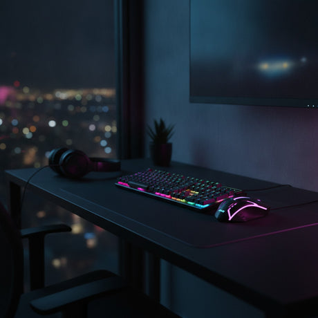 Combo Teclado Mouse Español 109 Teclas Iluminación LED