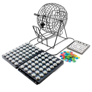 Juego De Bingo Profesional Con Tómbola Y 75 Números