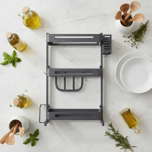 Rack Organizador Multitarea 3 Niveles Cocina 38cm