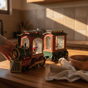 Tren Navideño Musical Decorativo Agua USB Pilas
