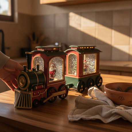 Tren Navideño Musical Decorativo Agua USB Pilas